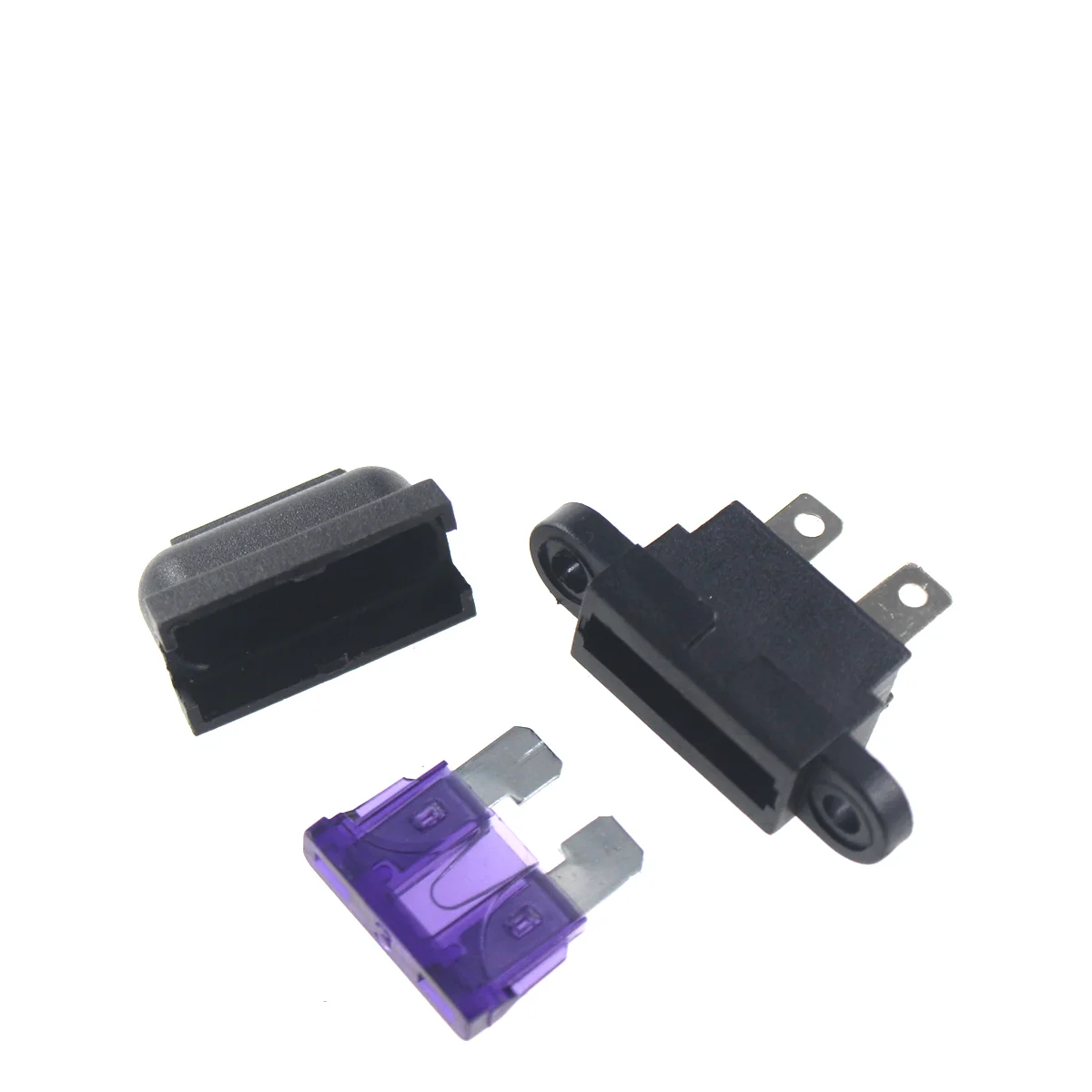 5pcs Medium Car Fuse 1a 2a 3a 5a 4a 7.5a 10a 15a 20a 25a 30a 35a 40a 50a Amp Auto Blade Holder Box for Boat with Cover