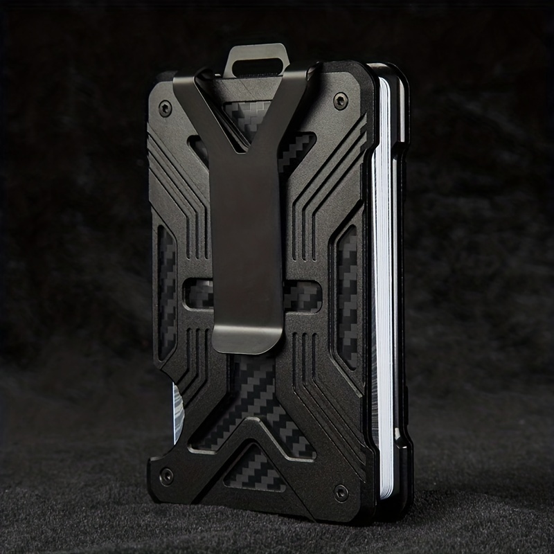 Lightweight & Versatile Metal Minimalist RFID Cedit Card Holder - The Perfect Portable Wallet
