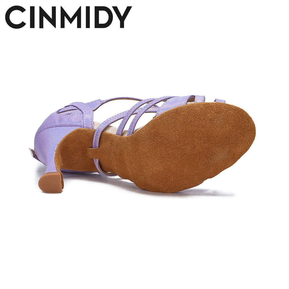 CINMIDY Latin Dance Shoes 2025 For Women Tango Ballroom Dancing Shoes Girls Indoor Dance Training new Shoes Soft Sole Party Shoes
