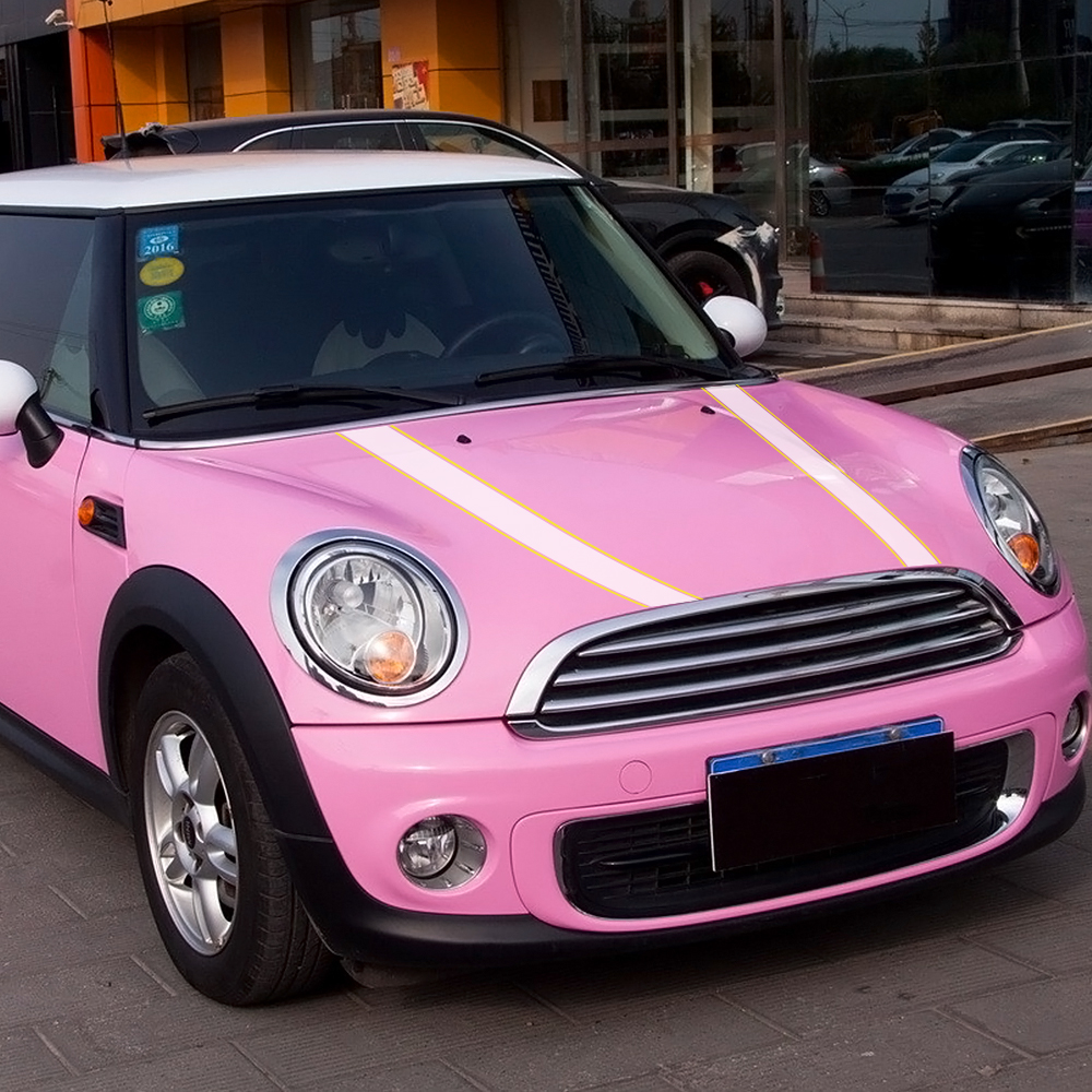 Car new Engine Hood Bonnet Sticker Stripes Decals Decor For Mini Cooper S JCW R55 2025 R56 R60 R61 F54 F55 F56 F60 Countryman Accessories