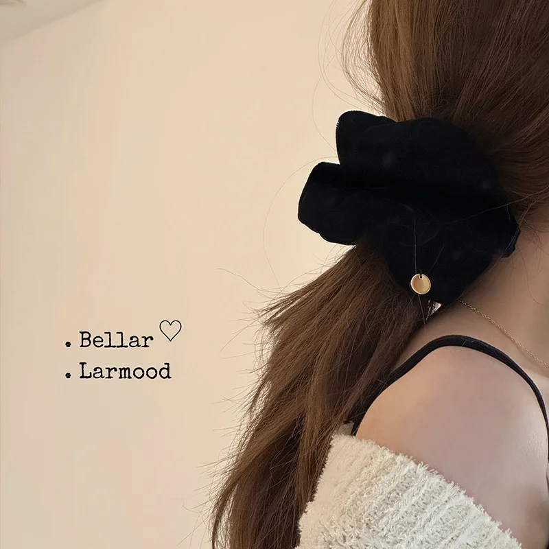 Scrunchies for Hair Black Velvet Red Hairties Girls For Daliy Ponyhair Hairstyle Hair Accessories Headwear Women Gifts