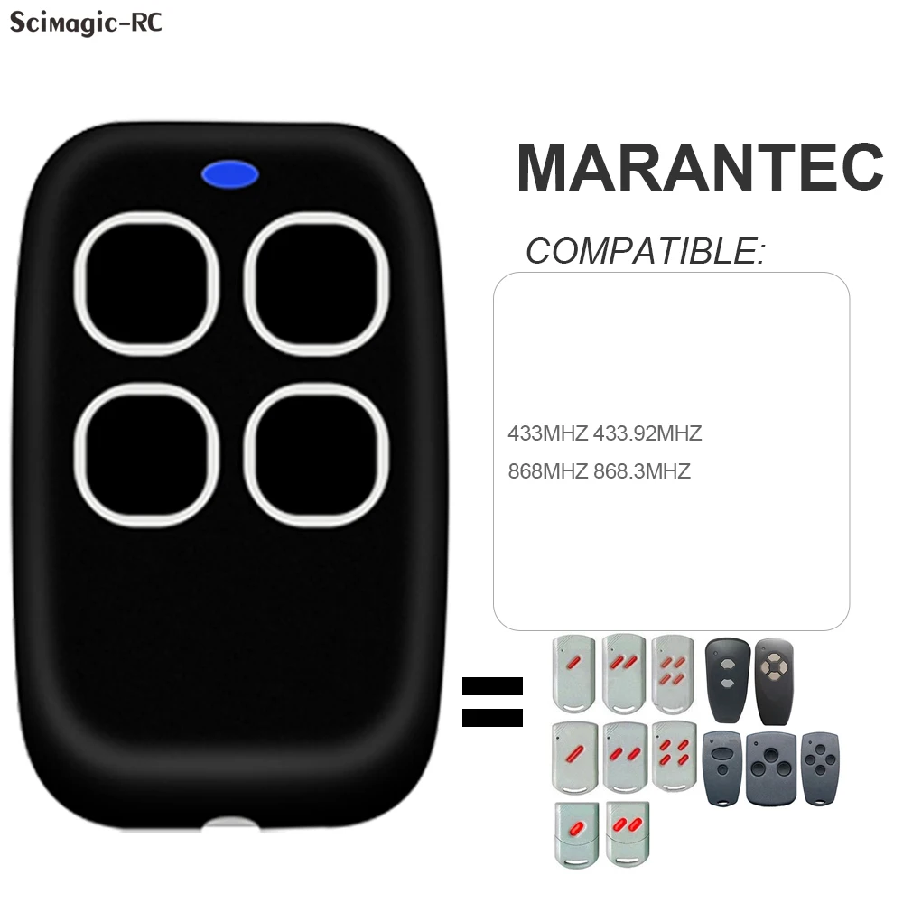 new MARANTEC 433MHz 868mhz Garage Gate Remote Control Clone for Marantec Digital 2025 302 304 313 321 Comfort 220 250 252 Keychain