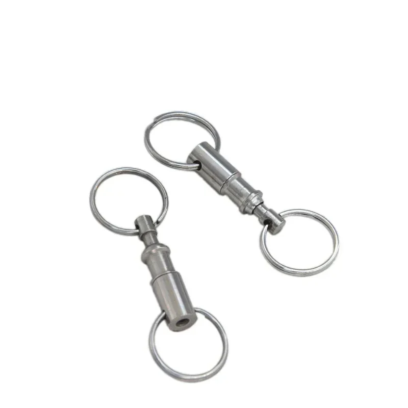 2025 1/3pcs Detachable Key Chains EDC Outdoor Tool Pull Apart Quick Release Keyrings Removable Double new Split Rings