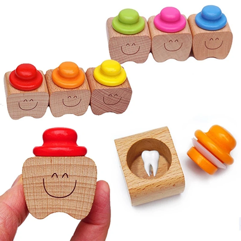 Customizable Baby Name Wooden Baby Teeth Box Organizer new Storage Collect Deciduous 2025 First Tooth Container Kids Gift Saver Souvenirs
