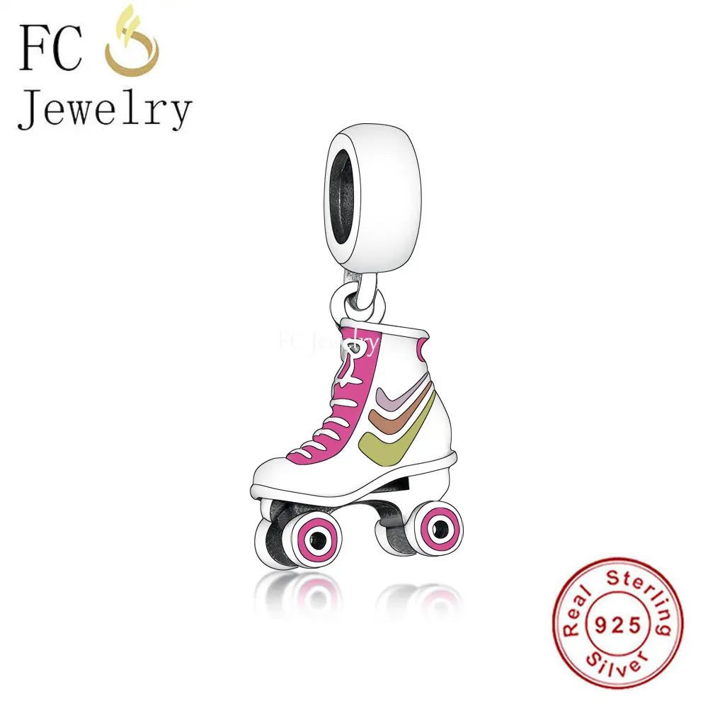 new FC Jewelry Fit Original Pan Charms Bracelet Sier Run Shoes Tennis Golf Volleyball 2025 Ballet Pendant Bead For Making Berloque
