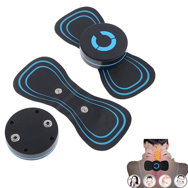 Portable Neck Body Massager Muscle Relief Pain Mini Electric Convenient Intelligent Cervical Massage Stickers Meridian Massager