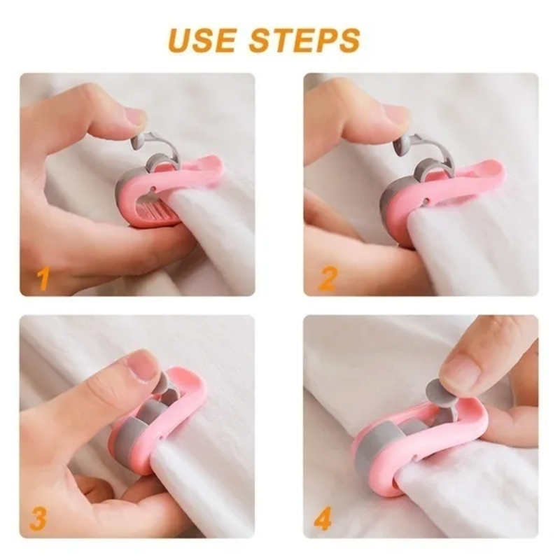 new 8/1Pcs Non-slip Blanket Clip Bed Cover Holder 2025 Plastic Buckle Accessory Serrated High Elasticity Clip Cover Duvet Sheet Fixer