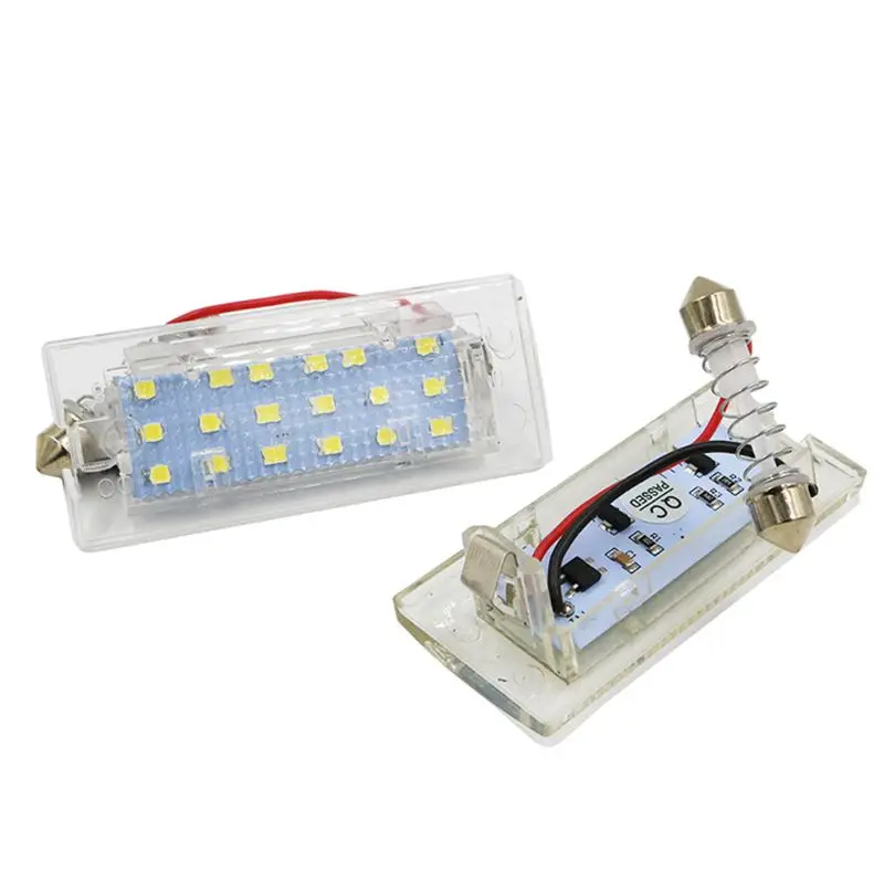 Car Light 2Pcs LED License Plate Taillight for E53 X5 1999-2003 E83 X3 03-10 smile