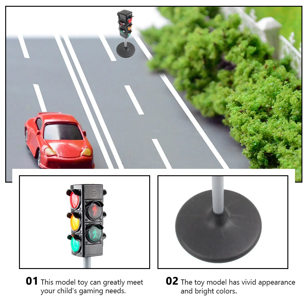 Simulated Traffic Light Signal Toy Childrens Toys Pretend Unique Educational Plastic Model Wooden