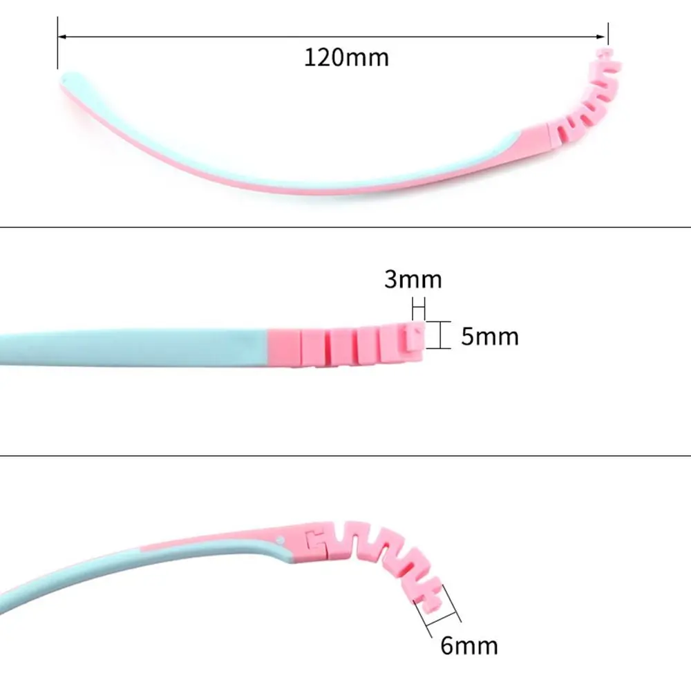 Silicone Anti-Slip Eyeglasses Children Glasses Arm Spectacle Frame Eyewear Accessories Replacement Leg