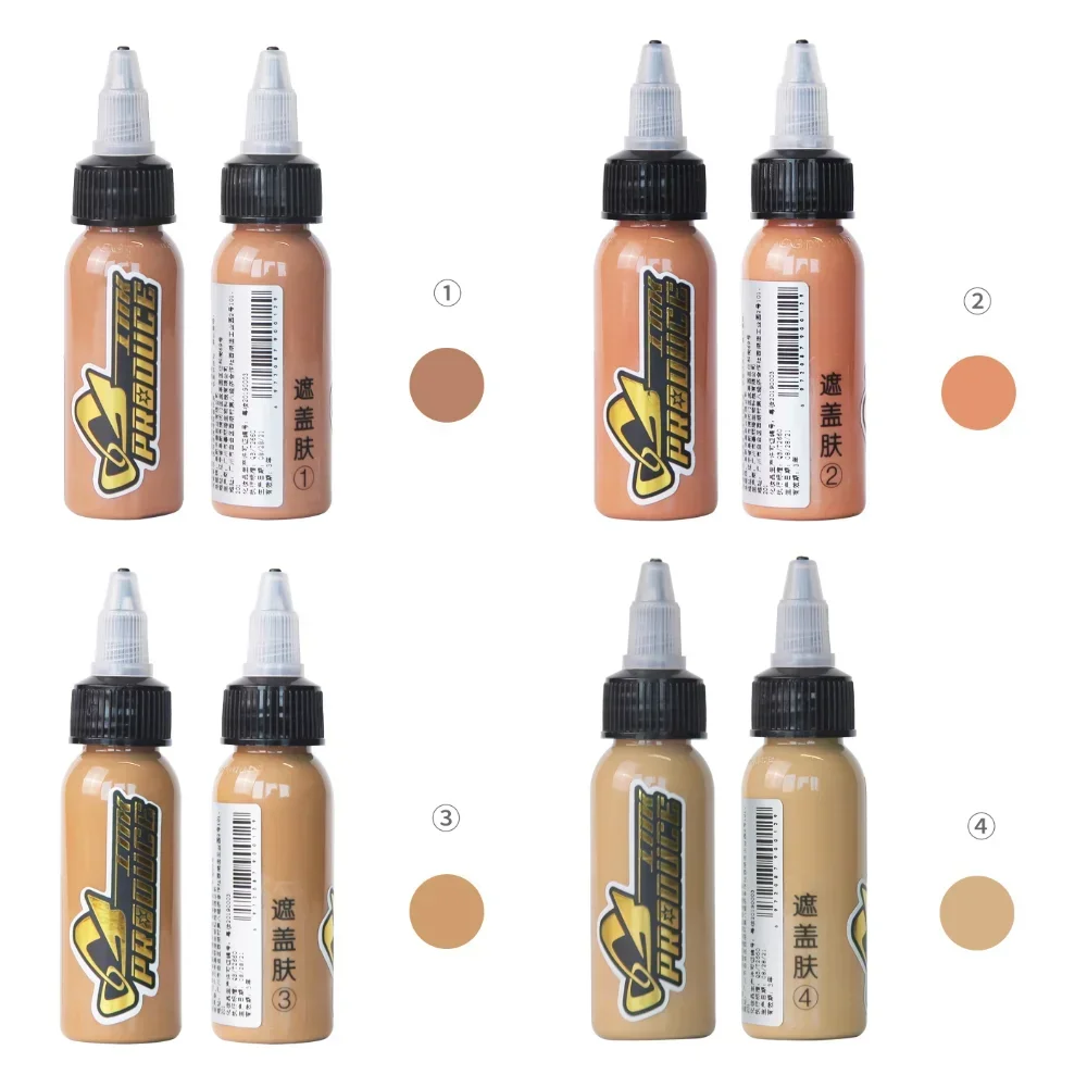 30ML Professional Tattoo Skin Covering Ink Easy Coloring Permanent Makeup Pigment Natural Body Art Tattoo Ink Tattoo Accessories