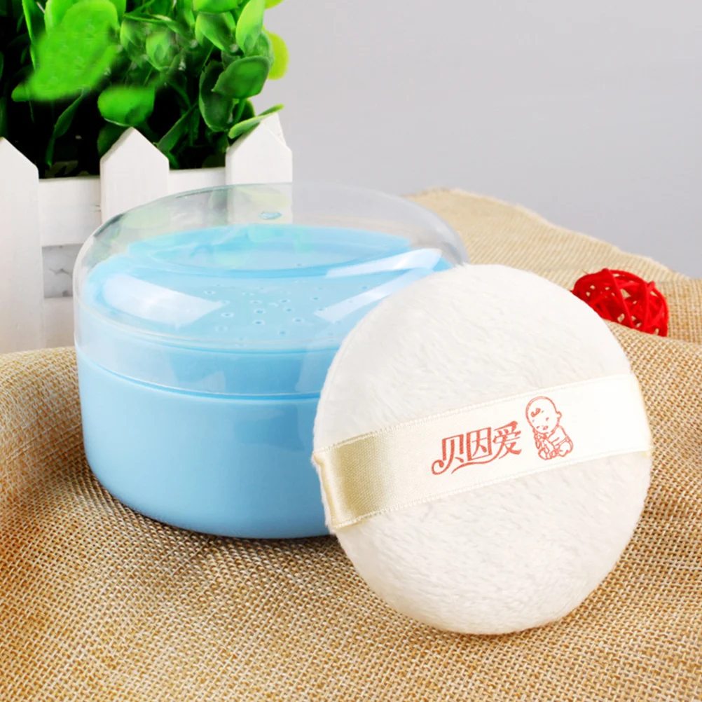1 set/ 2 2025 Set Body Suite Body Powder Container Bath Kits Talcum Powder Bottle Kids Bath Sets Bath new Baby Powder Case