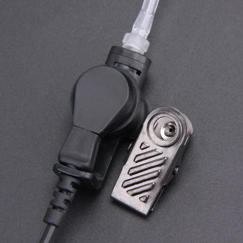 1-5Pcs 2Pin Covert Transparent Acoustic Tube Earpiece Headset Mic for Motorola 2 Way Radios Radiation-proof Anti-noise Headphone