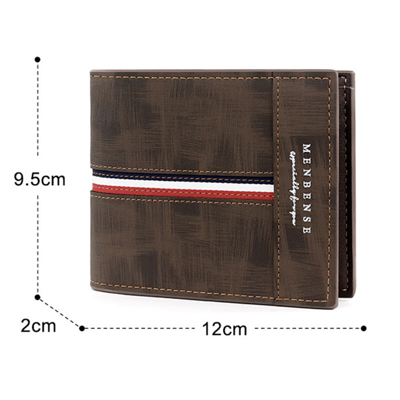 Men Wallets Slim Card Holder Short Male Purses PU Leather New Coin Pocket High Quality Small Men's Wallet