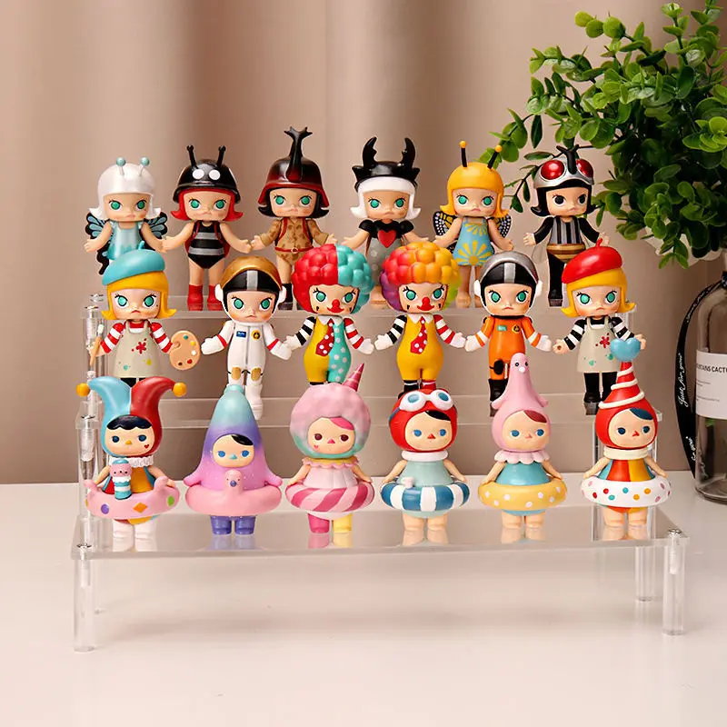 Acrylic Riser Clear Display Stand Perfume Organizer Acrylic Shelves Cupcake Shelf for Figures Food Desserts Holder Collection