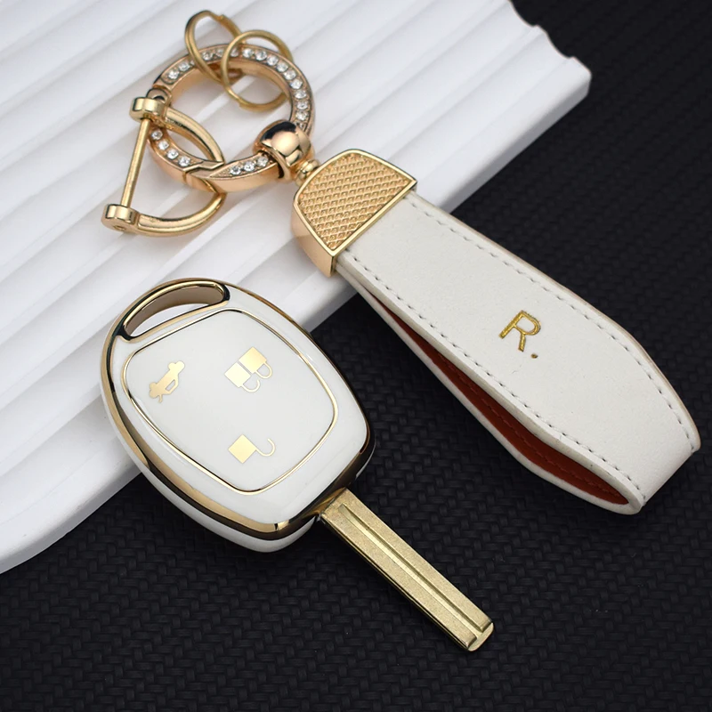 For Ford Mondeo Fiesta Focus C-Max KA GALAXY Car Styling TPU Car Key Case Cover Protector Remote Shell Fob Holder Keychain