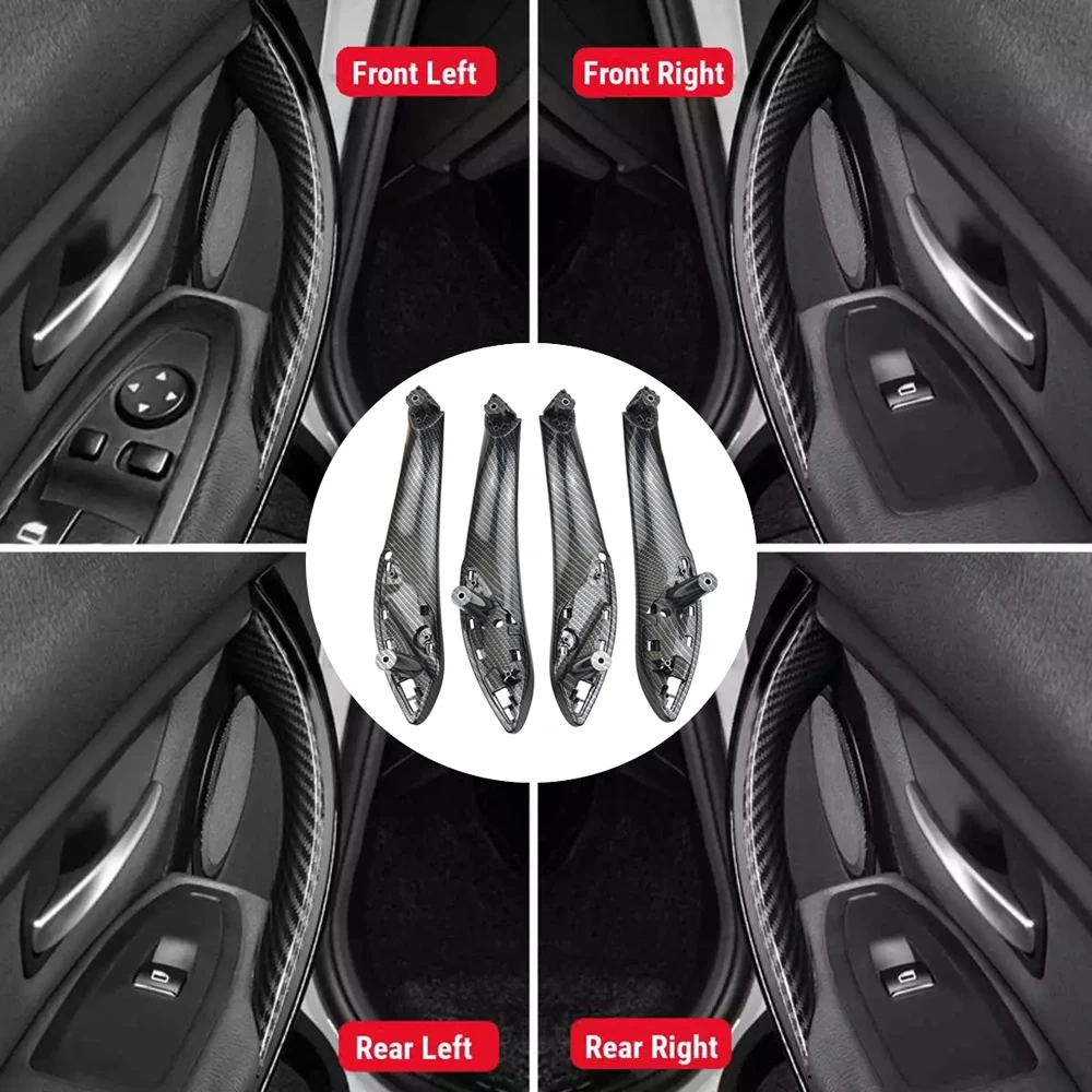 2025 For 3 Series F30 316d 318d F31 new 320i 325d 11-19 51427281470 Inner Doors Panel Handle Pull Trim Cover 51417279311 51417279315