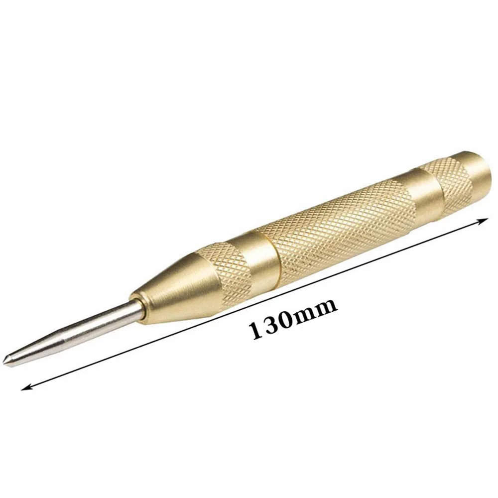 STONEGO 130mm Automatic Center Punch Drill Bit Spring Loaded for Marking Starting Hole Center Pin Punch Drill Bit