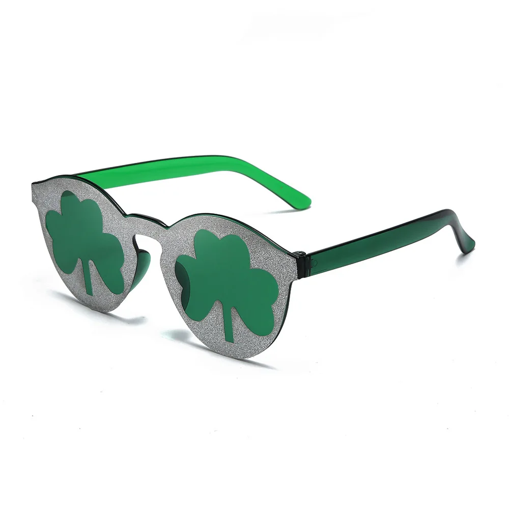 1Pc Funny Sunglasses Clover Glasses 2025 Saint Patrick Glasses for Women & Men Cosplay Party Outfit new Accessories Holiday glasses