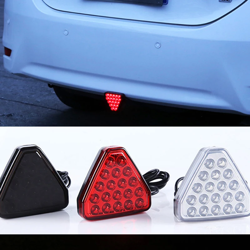 F1 Style Strobe Led Brake Pilot Lights Rear Tail Lights Flash Auto Warning Reverse Stop Safety Lamps DRL 12V For Car Motorcycle