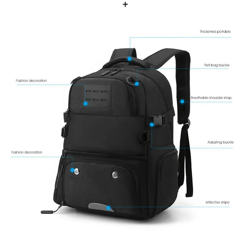 Sports Backpack Basketball Bag Boys School Football Backpack With Shoe Compartment Soccer Ball 2025 Bag new Large Backpack Shoes