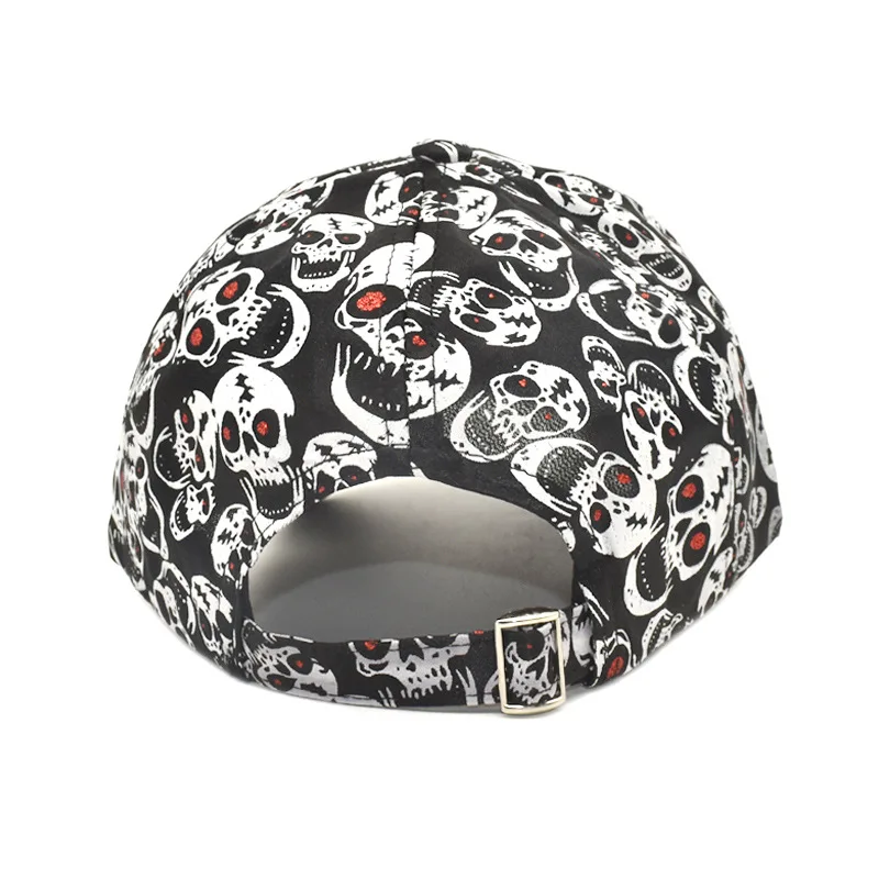 Personalized Skull Print Baseball Cap Men Women Gorros Trucker Cap new Unisex 2025 Adjustable Duck Sun Hat Outdoor Anti-Sun Hip Hop