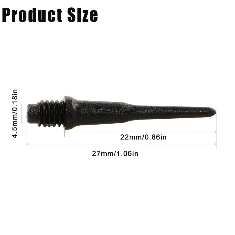 new 2025 100 PCS Colorful Soft Dart Tips 2BA Screw High Precision Professional Electronic Dart Replacement Plastic Accessories