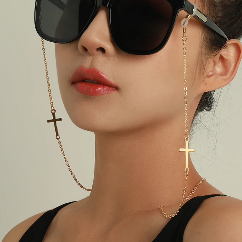Pendant Sunglasses Chains Cross Eyeglasses Sunglasses Spectacles Metal new Glasses Chain Holder Cord Lanyard 2025 Necklace Eyeglass Strap