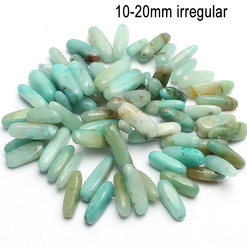 High Quality Natural Stone Faceted Round Irregular Amazonite Loose Spacer Stone Beads for Bracelets Necklace DIY Jewelry Making