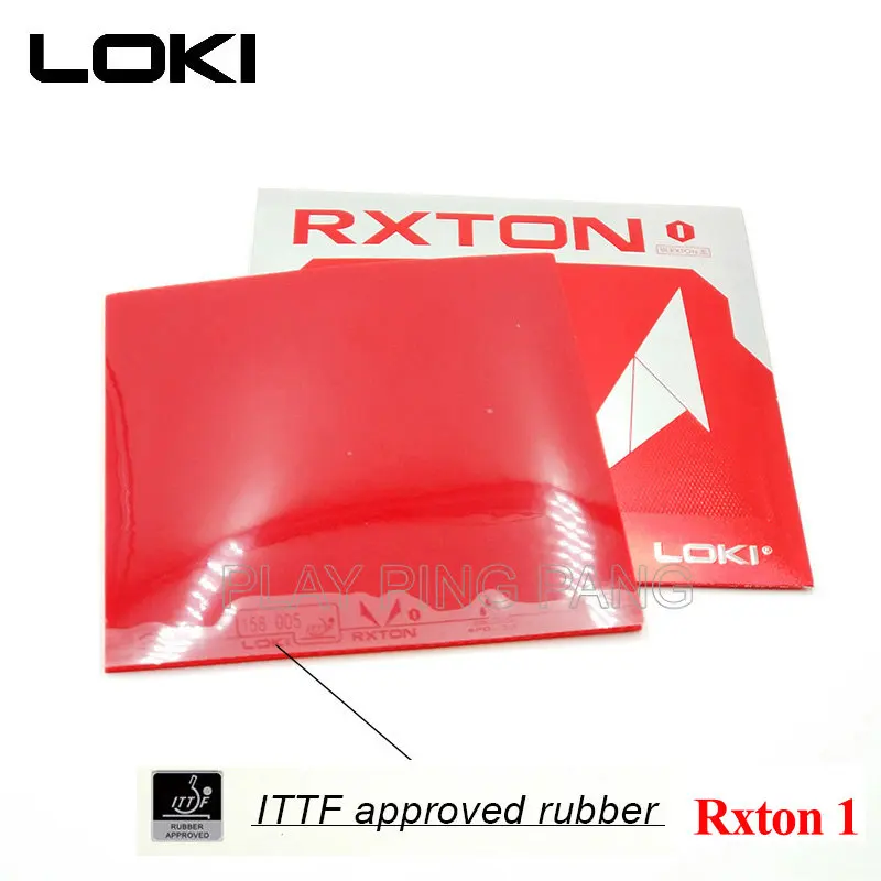 Loki RXTON 1 Table Tennis Rubber ITTF Approved Sticky Ping Pong Rubber with Hard Cake Sponge for Quick Attack Offensive