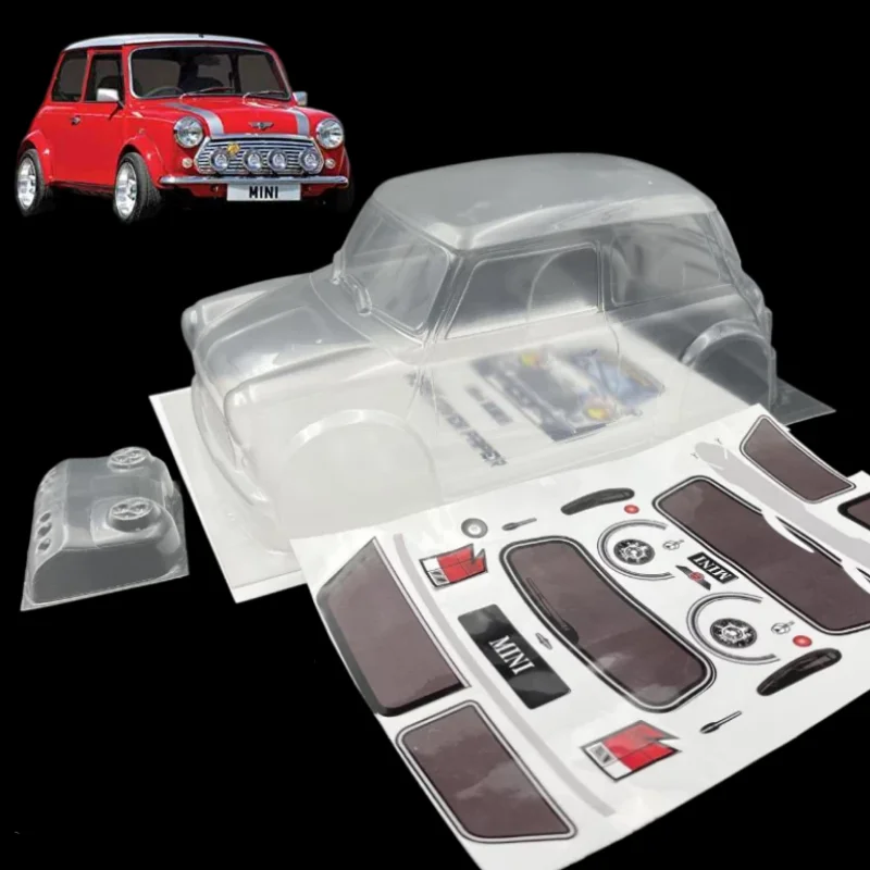 1/10 MINI Classic M Car Shell PVC RC car Body 210mm Wheelbase 165mm Width Transparent Clean For MST TAMIYA CARTEN 3R M Car