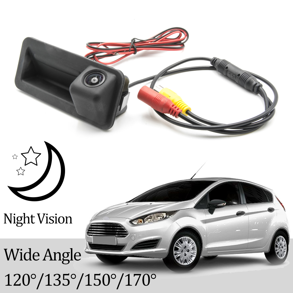 CCD HD AHD Fisheye Rear View Camera For Ford 2025 Fiesta 6 Hatchback 2009~2017 Car Trunk Handle Reverse Parking new Backup Monitor