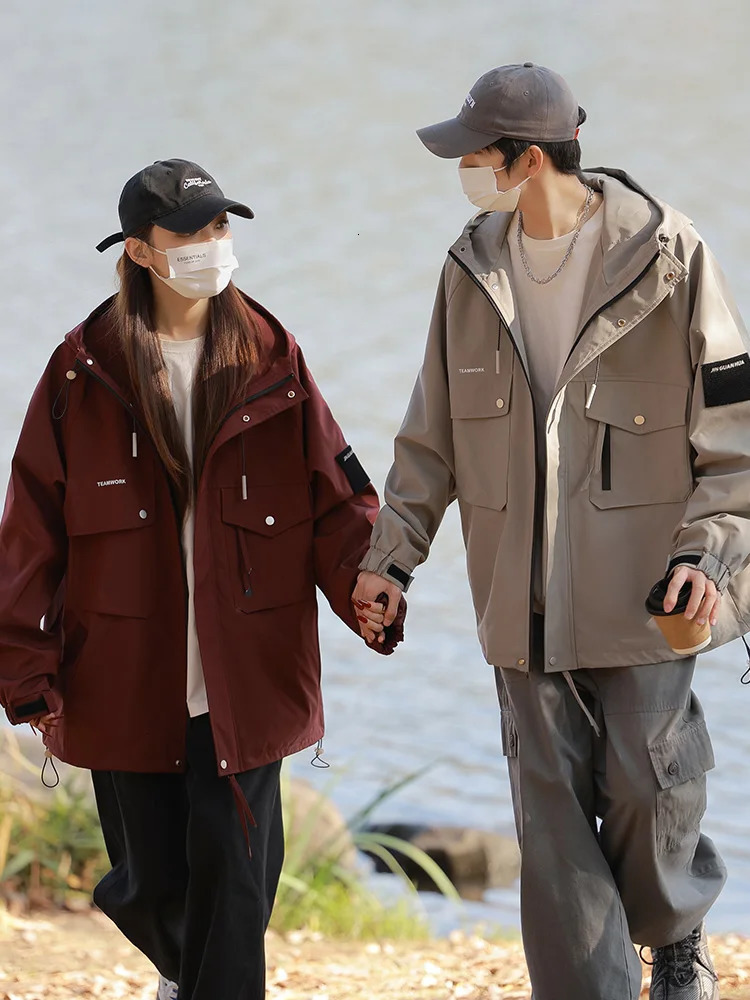 2024 Spring Jacket Mens Korean Fashion Unisex Hooded Windproof Machine Multi Pocket Casual Jacket Large Coat Plus Size 8XL 240516