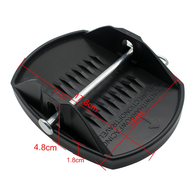 4PCS Caravan Jack Pads Corner Steadies Stabilizer Legs Camper Trailer Big Foot UV Stabilized Jack Pads For Trailer RV Black