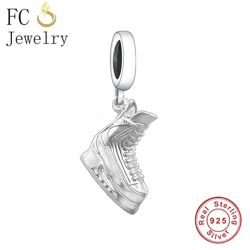 new FC Jewelry Fit Original Pan Charms Bracelet Sier Run Shoes Tennis Golf Volleyball 2025 Ballet Pendant Bead For Making Berloque