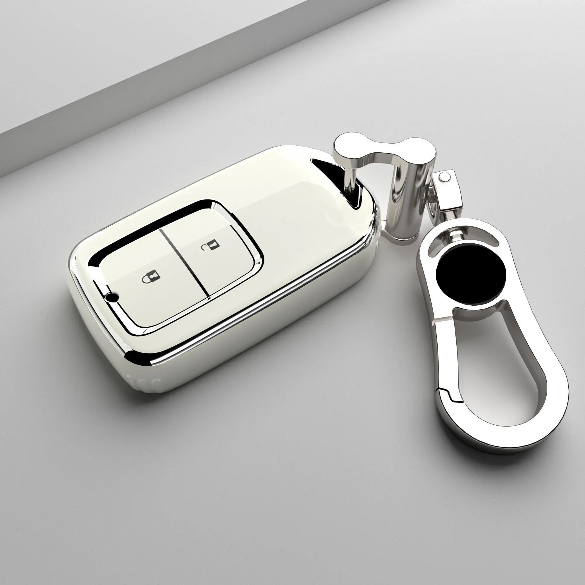 For Honda CRV CR-V Fit Vezel Civic Jazz Accord BRV BR-V HR-V HRV City Odyssey XR-V TPU Car Remote Key Case Cover Keychain Shell