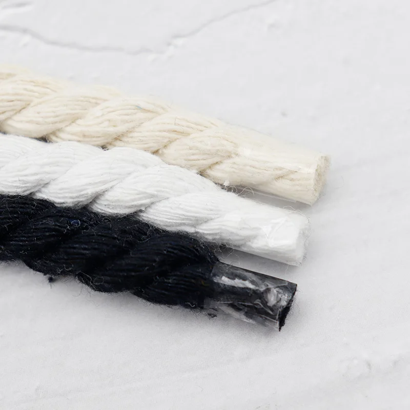new 2025 Weiou Lace 7MM Durable Cord Spiral Round Rope Solid Color Polyester Tape Special Gift Shoe Decorative Object 120-180Cm Wholesale