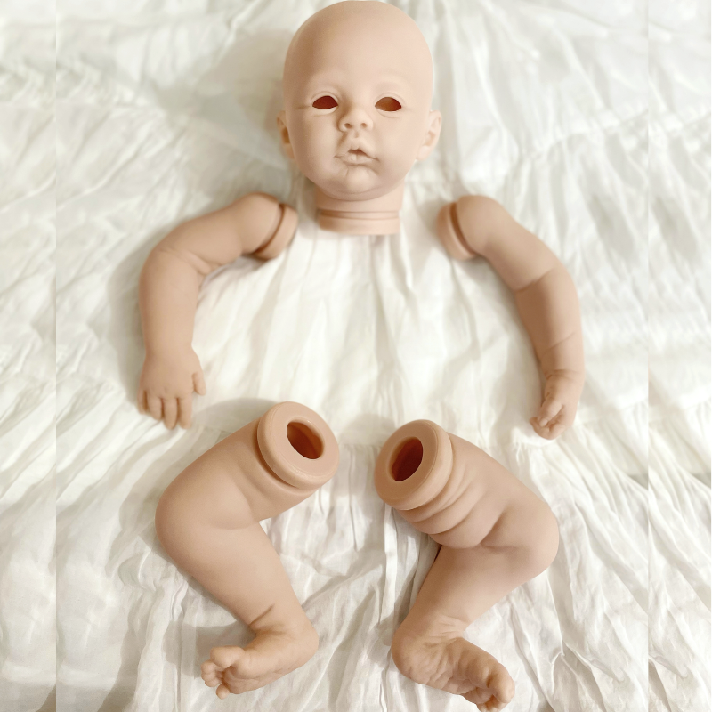 17 Inch Kit Meadow Reborn Baby Doll Kit With Engraving Name Blank Baby Molds Unpainted Unassembled Handmade DIY Toy For Girls