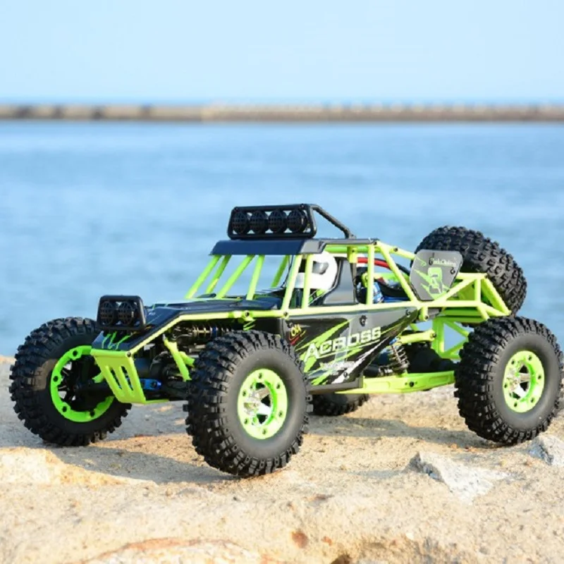 WLtoys 2.4G 12428 1/12 4WD RC Racing Car High Speed Off-Road Remote Control Alloy Climbing Truck With LED Light Toys Kids Gift