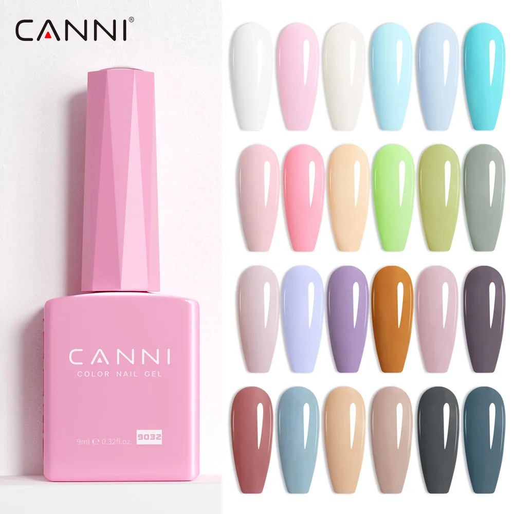 New Arrival CANNI CC2 HEMA FREE Color Nail Gel Polish 9ml White Organic Varnish Semi Permanent Nail Art Gel Lacquer