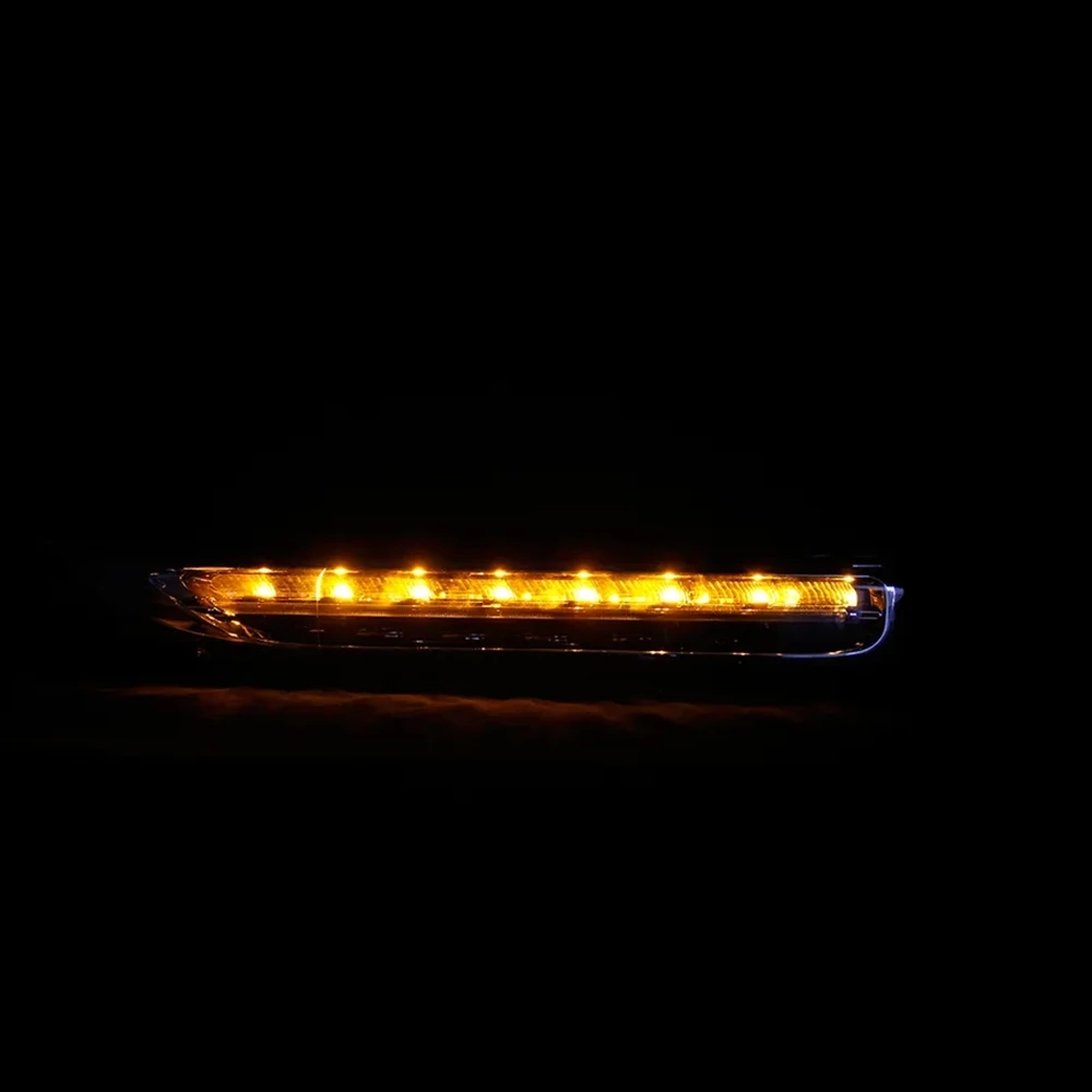 LED DRL For Porsche Cayenne 2011 Day Running Lights Front Turn Signal Light 95863118100 95863118200
