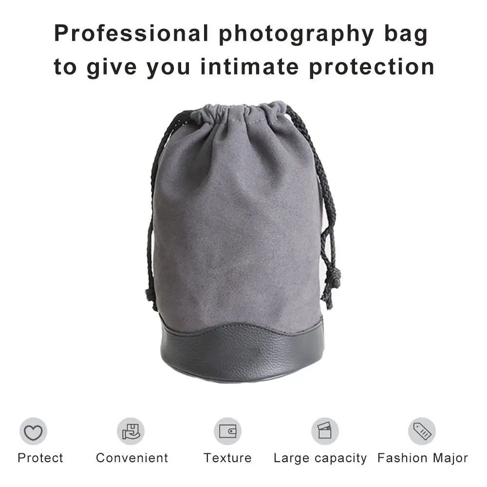Portable Multi-functional DSLR Camera Waterproof Drawstring Pouch Photography Bag Camera Bag Lens Bag