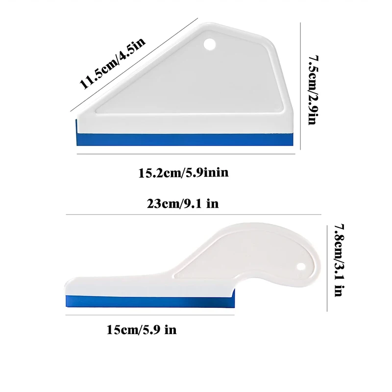 1Pc Window Tint Tools Car Window Squeegee Glass Cleaner Silicone Water Blade Side Wiper Swiper Water Remover Glass Scraper