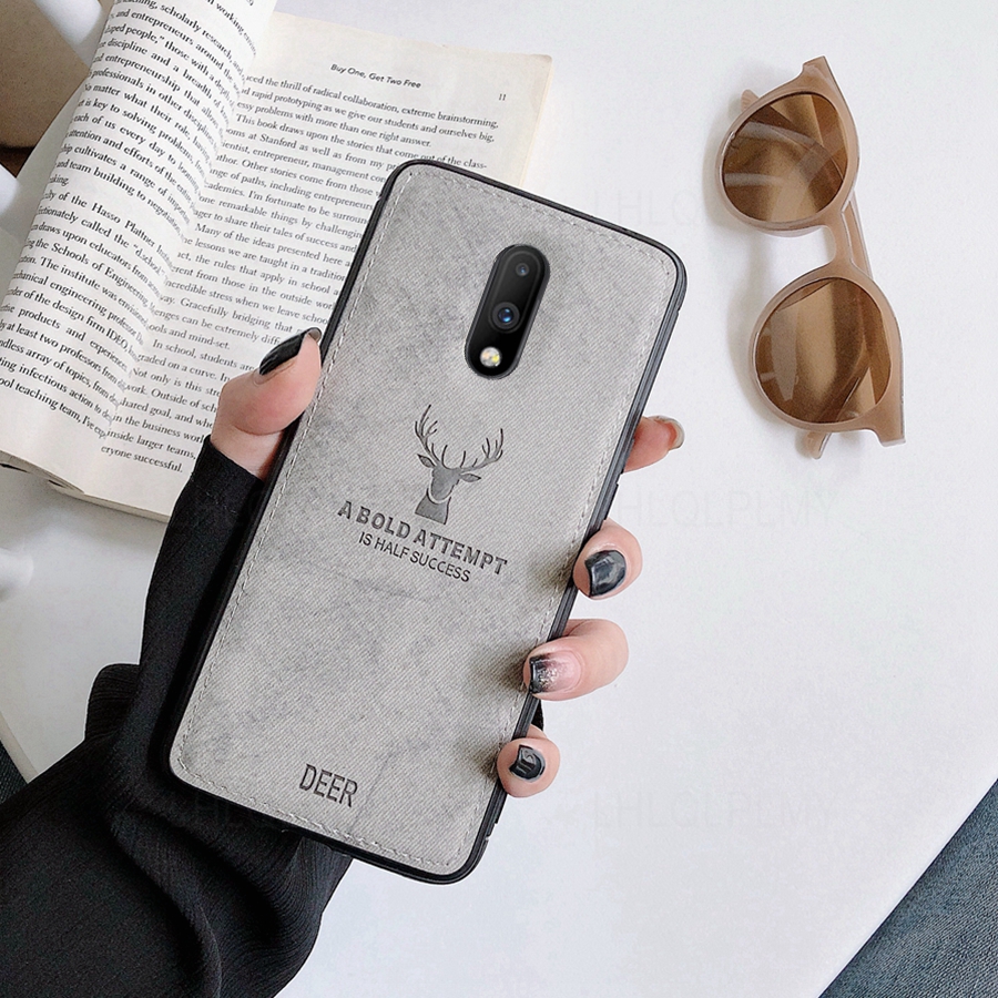 Fabric Cloth Deer Pattern Case For Oneplus 11 10 9 Pro Ace 10T 5G 10R 9RT One Plus Nord CE 3 Lite Soft tpu Cover