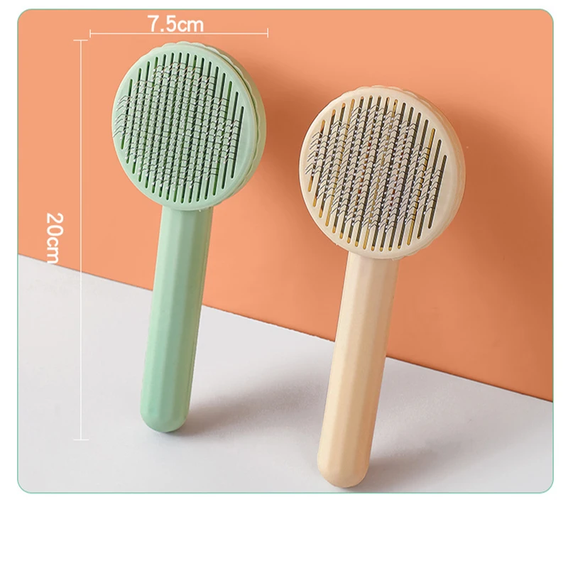 Pet Hair Removal Comb Cat Brush Self Cleaning Slicker Brush for Cats Dogs Hair new 2025 Remover Scraper Pet Grooming Tool Cat Accessories