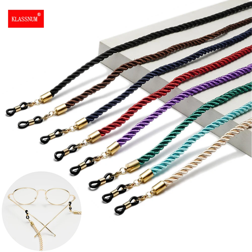 new Twist Rope Eye 2025 Glasses Strap New Design Sunglasses Lanyard Necklace Eyeglass Glasses Chain Cord Reading Glasses Strap Decoration