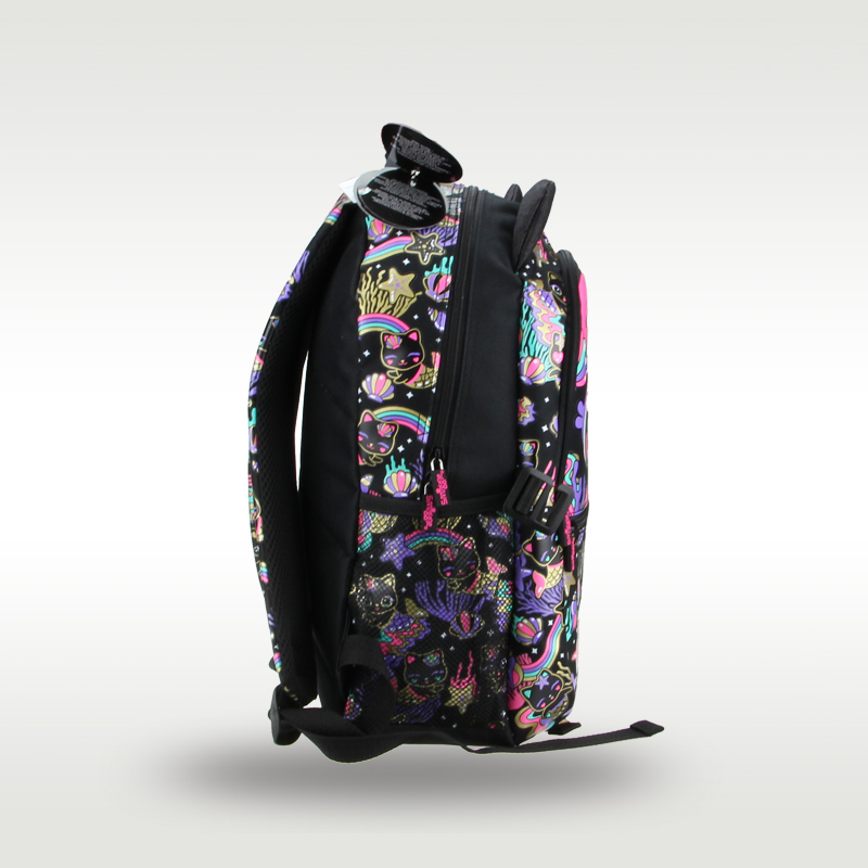 Australian original Smiggle children's hot-selling schoolbag female cute high-quality backpack black cat 16 inches
