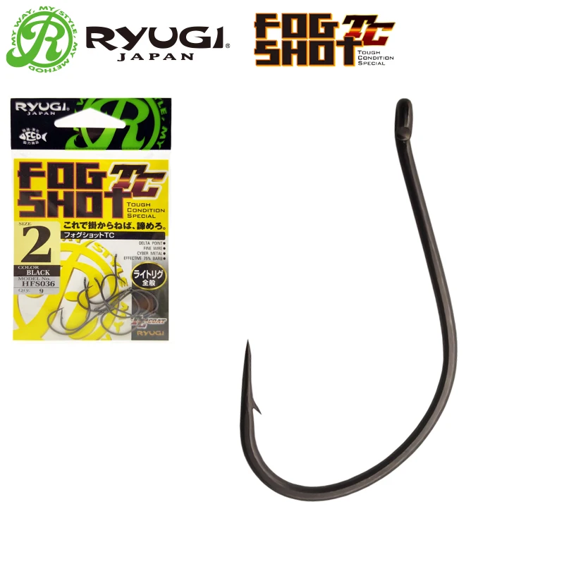 RYUGI Finesse Dropshot Fishing Hook Japanese Fish Hook Ice Fishing new Thin Hook Ringed Eyes Fishhook Fishing 2025 Accessories Fish Goods