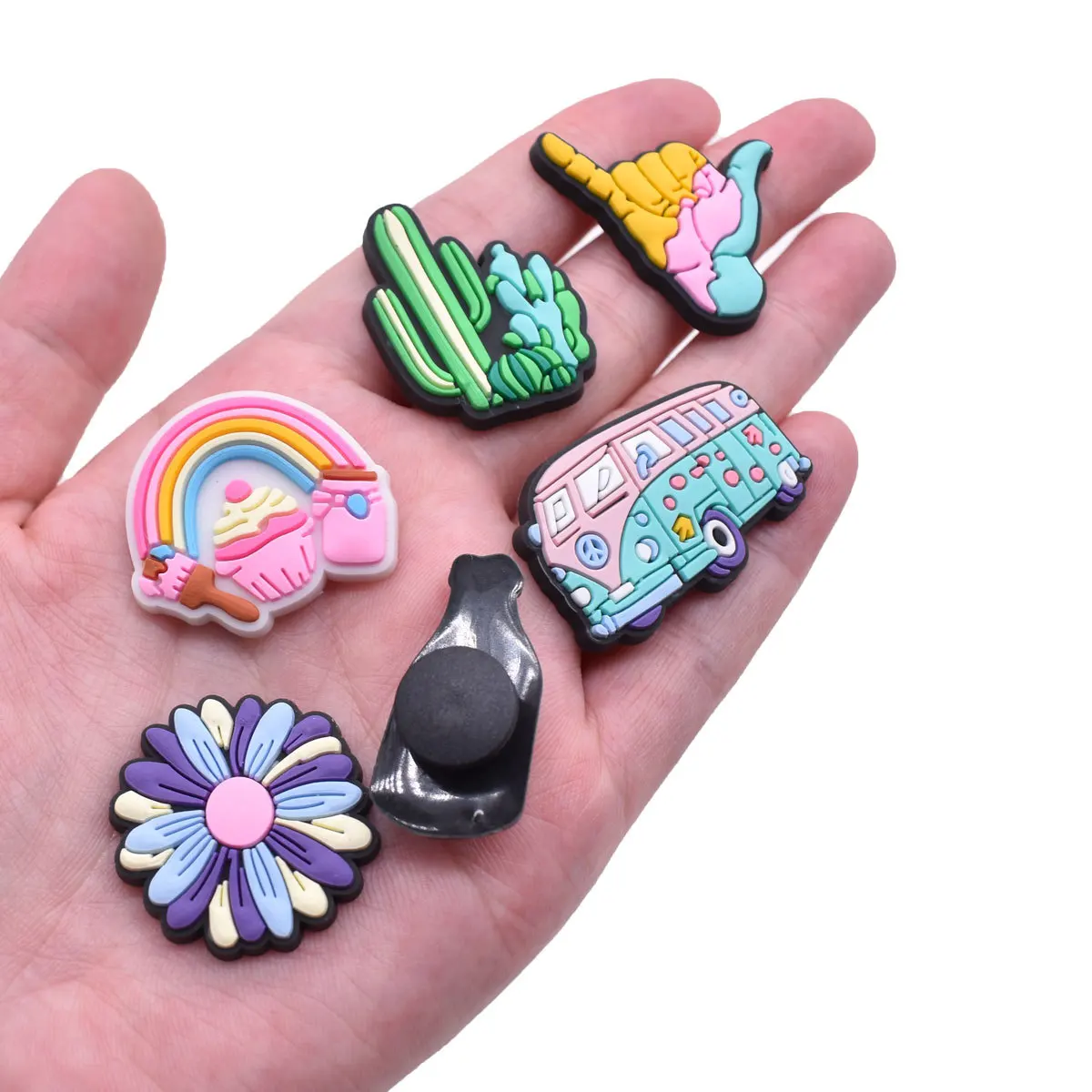 Hot Sale 1Pcs New Arrival Summer Beach Shoe Charms for Croc Charms Accessories Pin Decorations Kid's Women Party Favor Gifts