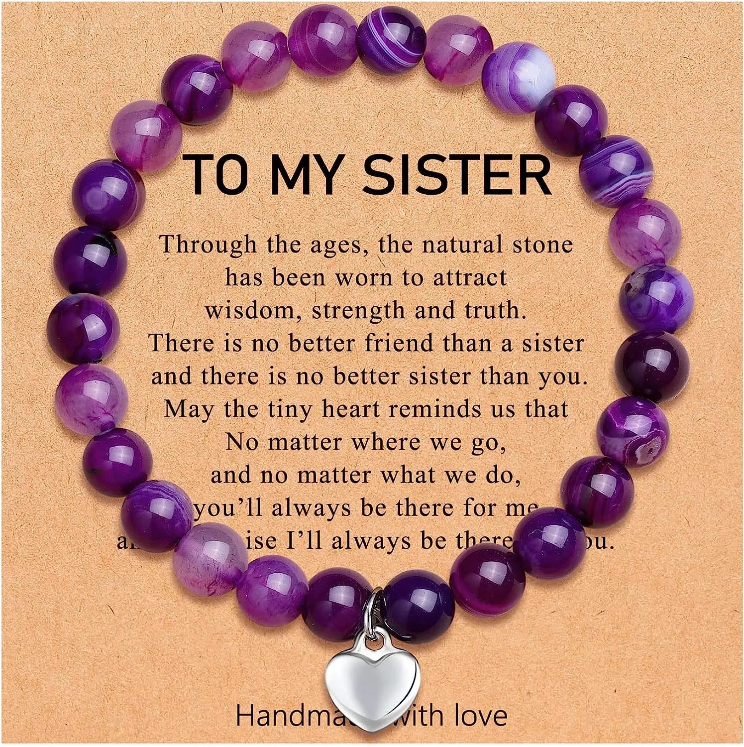 Sister Best Friend Friendship Bracelet for Women Girls Birthday Christmas Valentine's Day Gifts